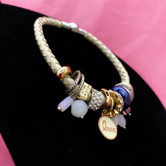 Love Charm Bracelet White - Picture 1 of 1